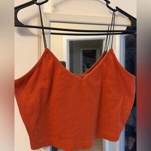 SHEIN Orange Crop Tank Top